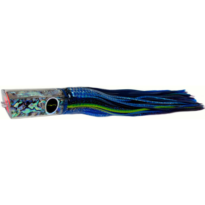 Black Bart Kona Classic Tube Medium Heavy Tackle Lure - Black Blue Dot/Purple Fleck - Bulluna.com