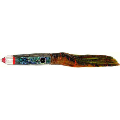 Black Bart Wahoo Candy Medium Heavy Tackle Lure - Brown Gold Orange/Gold Dot - Bulluna.com