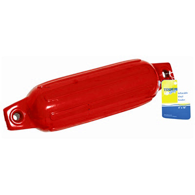 Marpac Inflatable Vinyl Fender - 5-1/2 x 20 Inches - Red - Bulluna.com