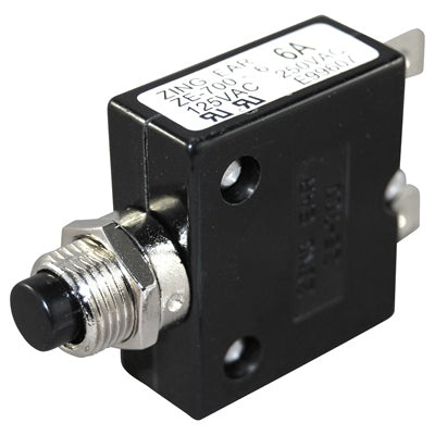 Marpac Push Button Circuit Breaker - 6 Amp - 2 Per Package - Bulluna.com