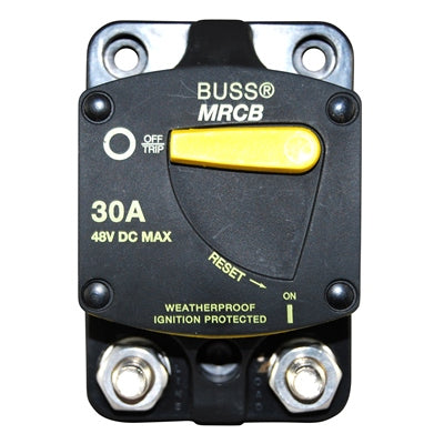Marpac Circuit Breaker with Switch Function - Bussmann 187 Series - 30 Amp - Surface Mount - Bulluna.com