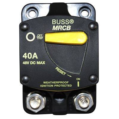 Marpac Circuit Breaker with Switch Function - Bussmann 187 Series - 40 Amp - Surface Mount - Bulluna.com