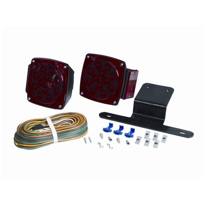 Tough Guy L.E.D. Waterproof Square Trailer Light Kit - Trailers Under 80” Wide