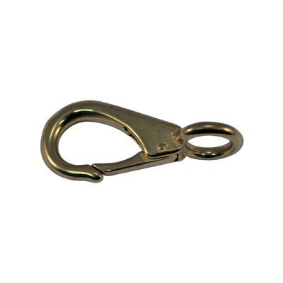 Marpac Solid Bronze Fixed Eye Snap Hooks - 2-7/8” Long - 5/8” Eye ID