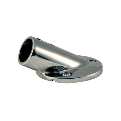 Marpac Cast Stainless Steel Rail Fitting - 30 Degree Round Base - 2-7/8”