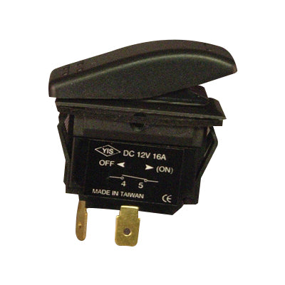 Marpac Euro-Style Rocker Switch - Non-Illuminated - 2 Position - Off-Momentary On, SPST - Bulluna.com