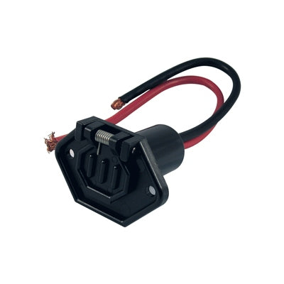 Marpac Trolling Motor Male Sockets - Boat Side Connector - 24 Volt - 3 Wires - Connects To 7-1310 - Bulluna.com