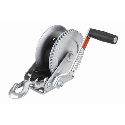 Tough Guy Trailer Winch - 1,800 Pounds - 5 to 1 Gear Ratio - 2” x 15’ Strap