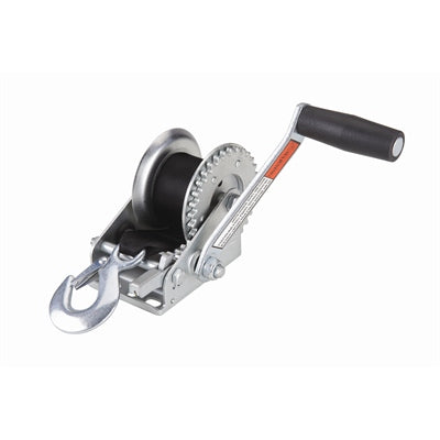 Tough Guy Trailer Winch - 600 Pounds - 3 to 1 Gear Ratio - 12 Feet Strap - Bulluna.com