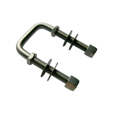 Tough Guy Galvanized Square U-Bolts - 1/2” Thread - 5-3/16” Long - 5-3/16" Inside Width