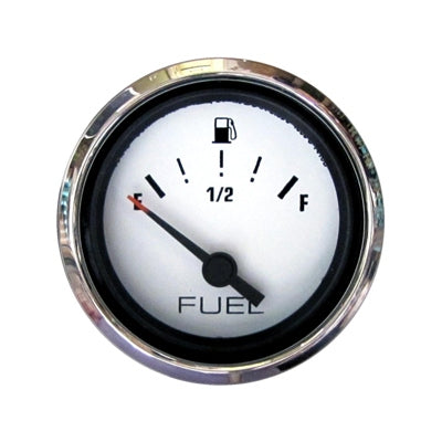 Marpac Premier Elite Domed Fuel Gauge with Stainless Bezel - E - 1/2 - F - 2-1/16 Inches - Bulluna.com