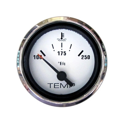 Marpac Premier Elite Domed Water Temperature Gauge with Stainless Bezel - I/O - 2-1/16 Inches - Bulluna.com