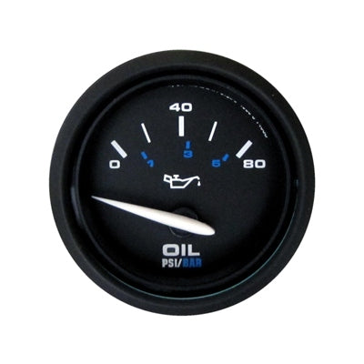 Marpac Premier Performance Domed Oil Pressure Gauge - 80 PSI - 2-1/16 Inches - Bulluna.com
