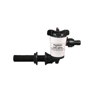 Marpac Livewell Pump - Cartridge Type - 750 GPH - 90 Degree Inlets With Standard 3/4 Inch Outlet - Bulluna.com