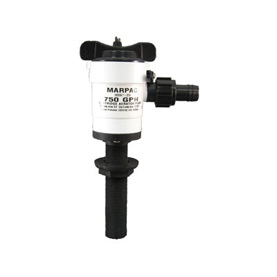 Marpac Livewell Pump - Cartridge Type - 750 GPH - In-line With Standard 3/4 Inch Outlet - Bulluna.com