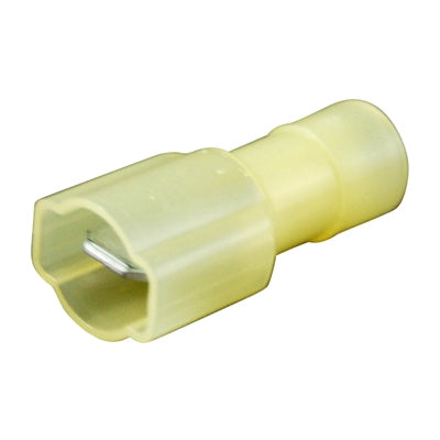 Marpac Vinyl Quick Disconnects - Fully Insulated - 12-10 AWG - Male - Yellow - Package Of 4 - Bulluna.com