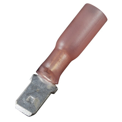 Marpac Heat Shrink Quick Disconnects - Insulated - 22-18 AWG - Male - Red - Bulluna.com