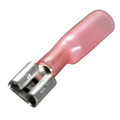 Marpac Heat Shrink Quick Disconnects - Insulated - 22-18 AWG - Female - Red - Bulluna.com