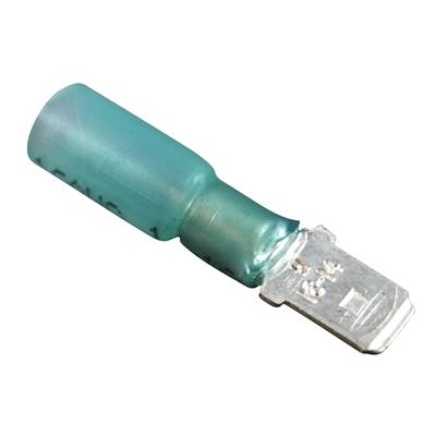 Marpac Heat Shrink Quick Disconnects - Insulated - 16-14 AWG - Male - Blue - Bulluna.com