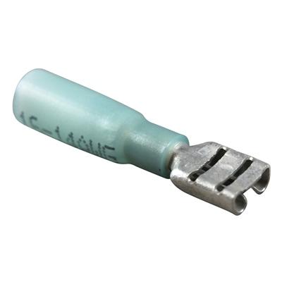 Marpac Heat Shrink Quick Disconnects - Insulated - 16-14 AWG - Female - Blue - Bulluna.com