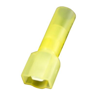 Marpac Heat Shrink Quick Disconnects - Insulated - 12-10 AWG - Male - Yellow - Bulluna.com