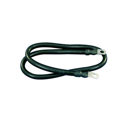 Marpac Tinned Copper Battery Cable - 2 Gauge - 48 Inches - Black - Bulluna.com