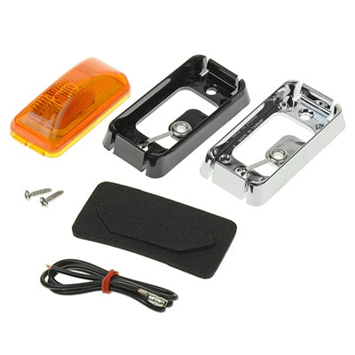 Tough Guy Snap-In Bezel Trailer Clearance Marker Light - Amber