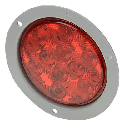 Tough Guy L.E.D. Round Recessed Trailer Light - Red