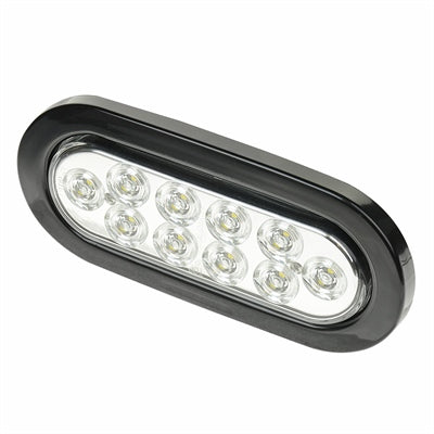 Tough Guy L.E.D. 6” Clear Oval Tail Light
