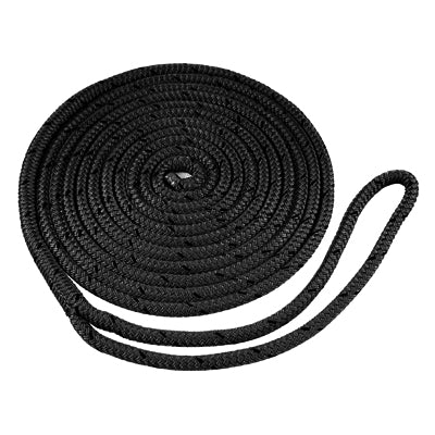 Marpac Braided MFP Dock Line - 1/2 Inch x 20 Feet - Black - Bulluna.com