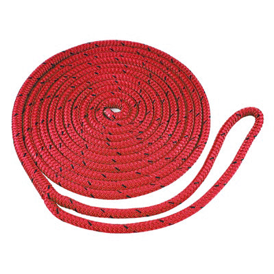 Marpac Braided MFP Dock Line - 1/2 Inch x 20 Feet - Red - Bulluna.com