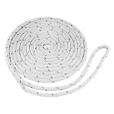 Marpac Braided MFP Dock Line - 1/2 Inch x 20 Feet - White - Bulluna.com