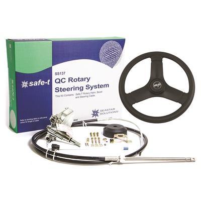 Dometic SS-137 Safe-T QC Steering Systems with Steering Wheel - 16 Feet - Bulluna.com