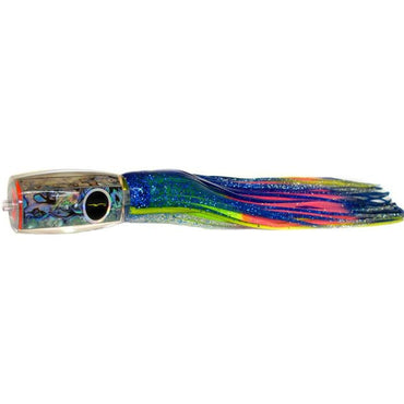 Black Bart 1656 Flat Nose Medium Heavy Tackle Lure - Blue Yellow/Rainbow