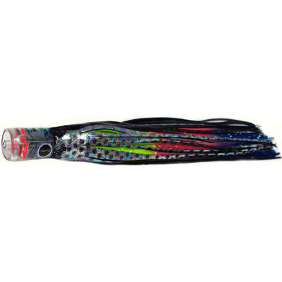 Black Bart El Squid Junior Light Tackle Lure - Black Dot/Rainbow - Bulluna.com
