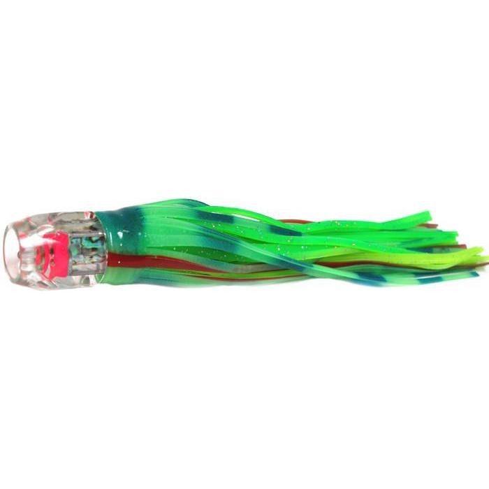 Black Bart Hex Jet Light Tackle Lure - Glow/Green Chart Dot - Bulluna.com
