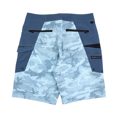 Pelagic Ocean Master Camo Fishing Shorts - Fish Camo Slate