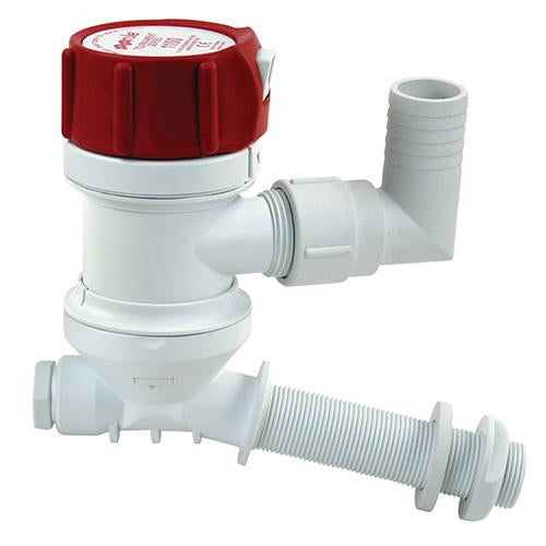 Rule "C" Tournament Series 1100 GPH Livewell/Aerator Pump with Angled Inlet