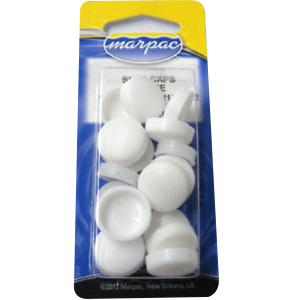 Marpac Snap Caps - Fits Screw Sizes: #10 and #12 - White - Bulluna.com
